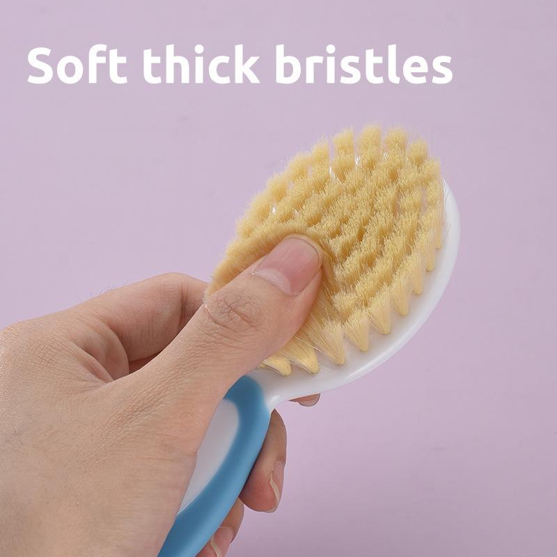 2Pcs/set baby comb brush care set, baby shampoo  soft hair comb to remove fetal ringworm, cleaning brush