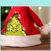 Grinch Weihnachtsmütze mit dickem Fleece für Winter-Feiertagsfeiern