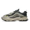 Fila Fabric Synthetic Leather TPU Sports Shock Absorbing Breathable Lightweight Low Top Dad Shoes Men Sneaker Beaver-Gray F12M216101FCP