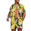 Men's Printed Shirt Sets High Quality Fashion Trend Shorts Hawaiian Style Casual Floral Tops