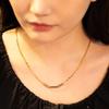 BE/GINS [925 Silver]La Ligne Two Tone clip chain Necklace