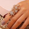 European & American Fashion Geometric Star Adjustable Diamond Ring