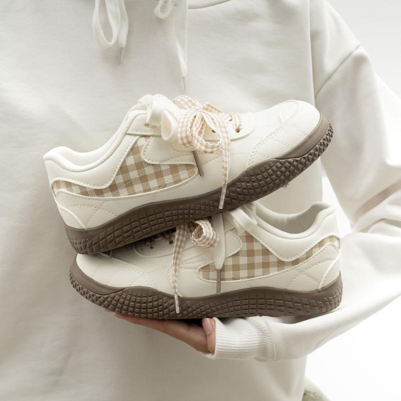 

Женская обувь в стиле колледжа, ретро белые туфли, модная повседневная обувь, универсальные кроссовки 40