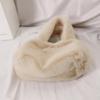 Faux Mink Fur Handbag – Soft Plush Tote, 2 Colors, From Korea