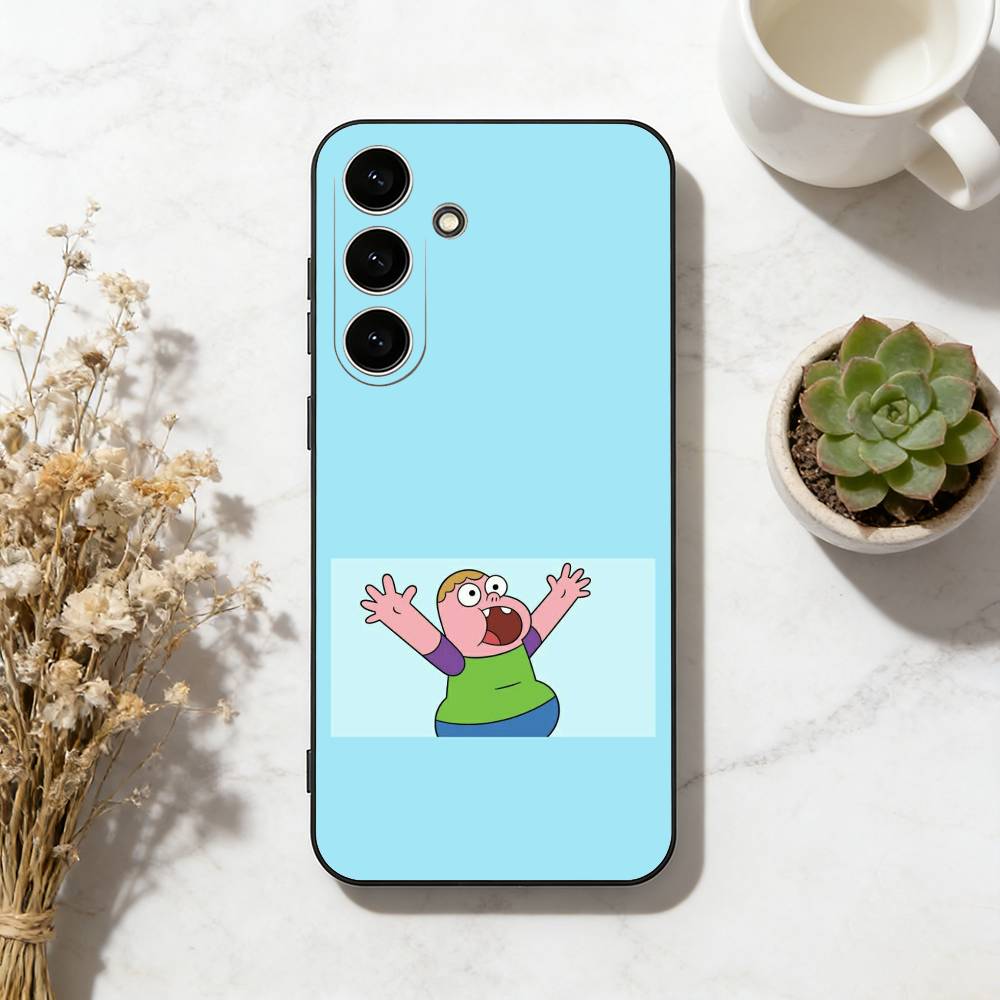 

Sassy cartoon C-Clarences Phone Case For Samsung Galaxy A73,A72,A71,A70,A53,A52,A51,Soft Silicone Black Cover Samsung a53 5g