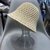 Hand Woven Spring and Summer New Breathable Bucket Hat Versatile Travel Sunshade Sunscreen Fashionable Sweet Basin Hat Tide