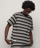 Schott NYC HORIZONTAL STRIPES T-SHIRT / 782-4134014 Men's S 010 Black