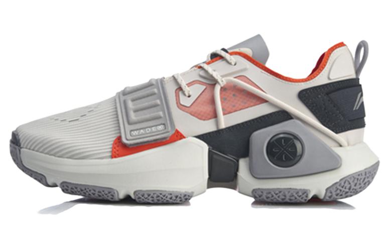 Li Ning Wowtr Амортизация Нескользящие Износостойкие Низкие Баскетбольные Кроссовки Мужские Бело-Серые ABBQ003-4 43