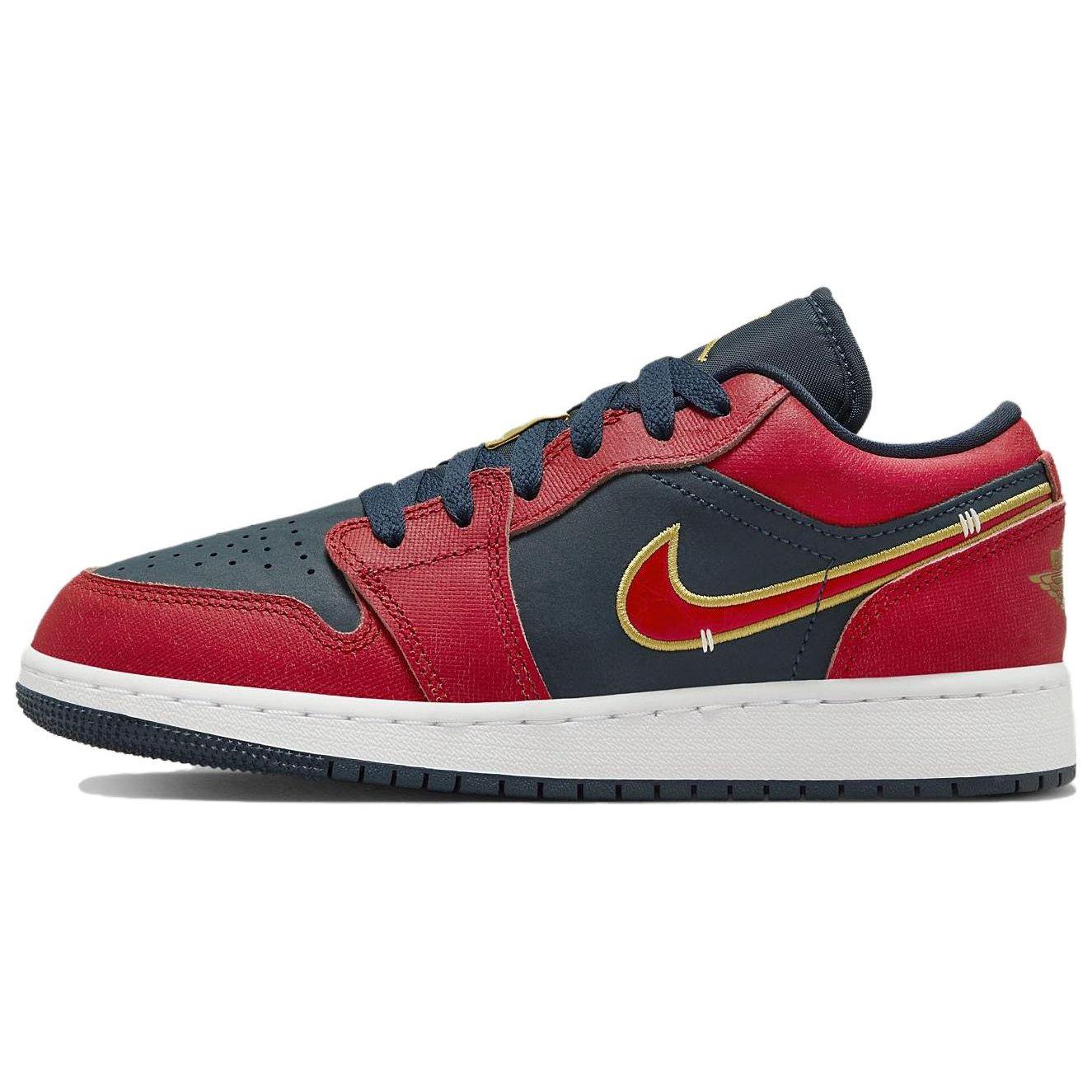 

Кроссовки Air Jordan 1 Low GS Olympic Kids Red Armory-Navy Sport-Red FQ7380-400 37.5