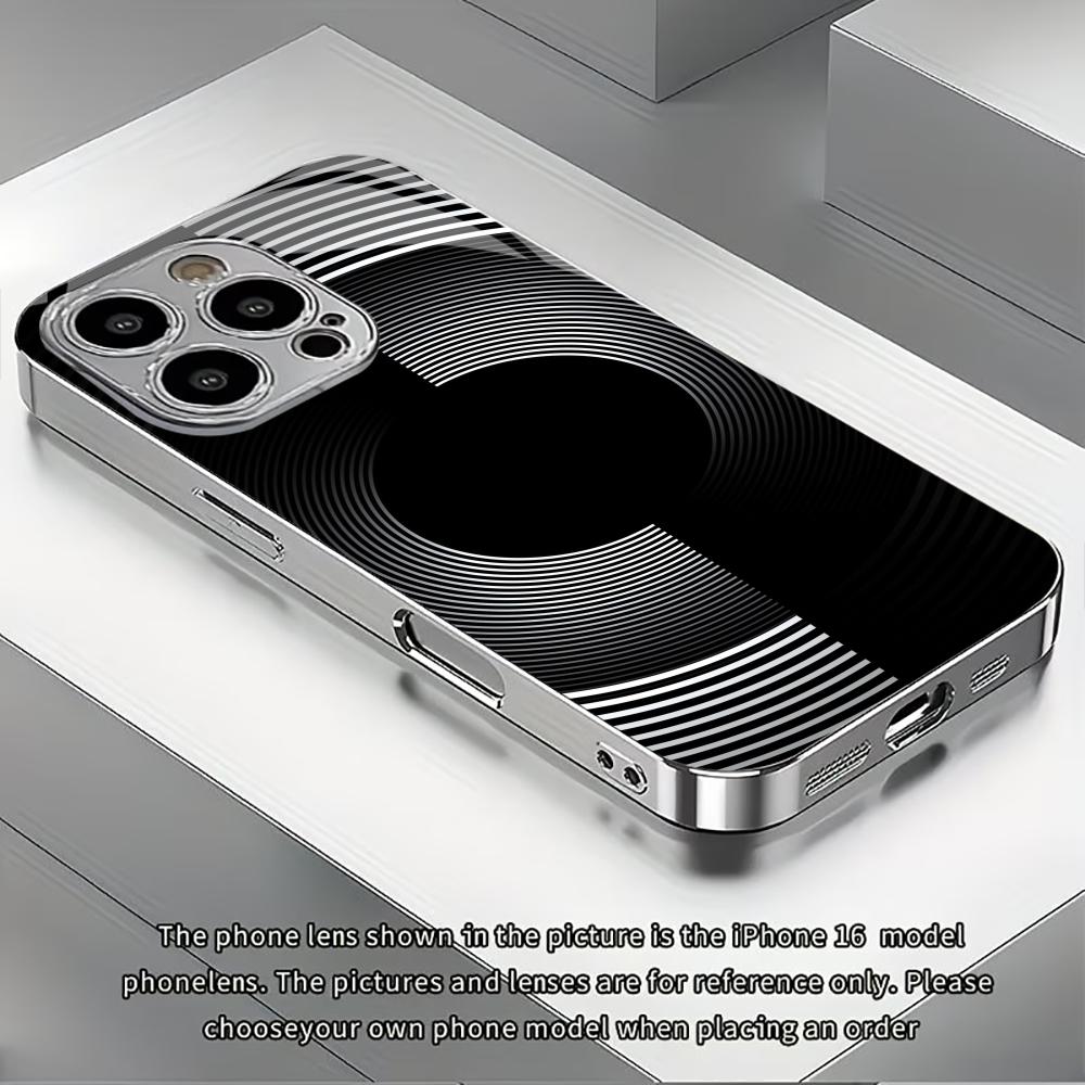 Spiral black hole fashion phone cases carcasa Smartphone Glass Phone Case for iPhone 17 16 15 14 13 12 11pm Pro Plus fundas