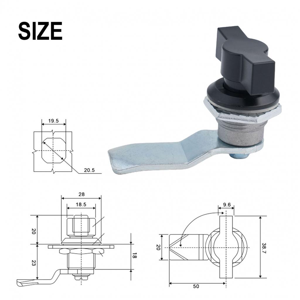 Cylindrical Tongue Lock Distribution Cabinet Door Lock Keyless Cabinet Cam Lock