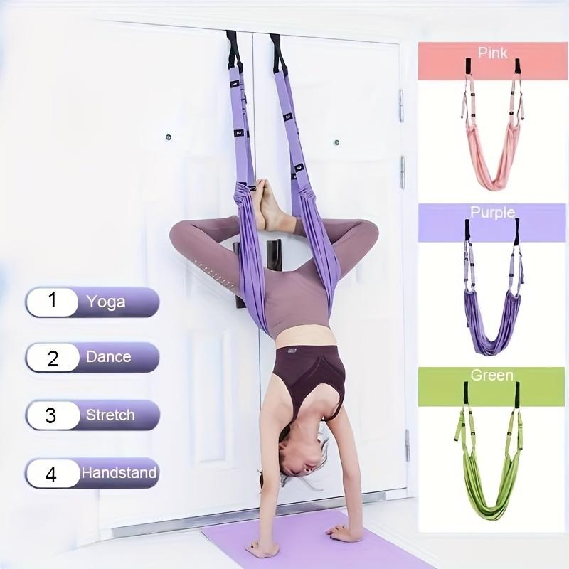 Yoga Strap Stretch Band Fitness Elastic Rope Universal Back Leg Belt for Backbend Split Handstand Home Inversion Training Hammoc
