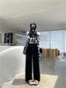 Golden Velvet Wide-Leg Women's Pants - Autumn 2025 Slimming, Versatile, Floor-Length Trousers