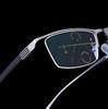 Multifokale Lesebrille Progressive Bifokal Herren Blaulichtfilternde Brille Metall-Speichermaterial Überlegene Qualität Lesebrille