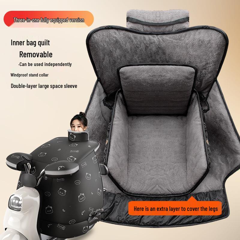 2025 Winter Extra Thick Waterproof Fleece Lined Electric Motorcycle Windshield Cover