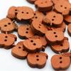 100PCS Wooden Buttons with Vintage Charm - 2 Holes Unfinished Surface Perfect for Handmade Crafts