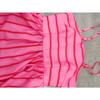 Maxi abito da donna a righe con spalline sottili e vita alta