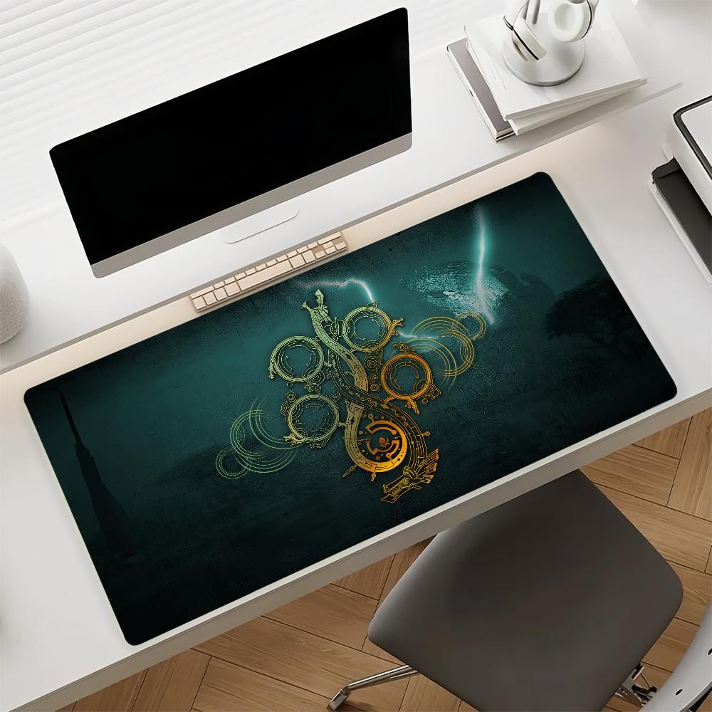 Spiel Monster Hunter W-Wilds Mauspads Rutschfester Gummi Gamer Balance Computer Matte Decoracion Schreibtischmatte Laptop Büro Groß