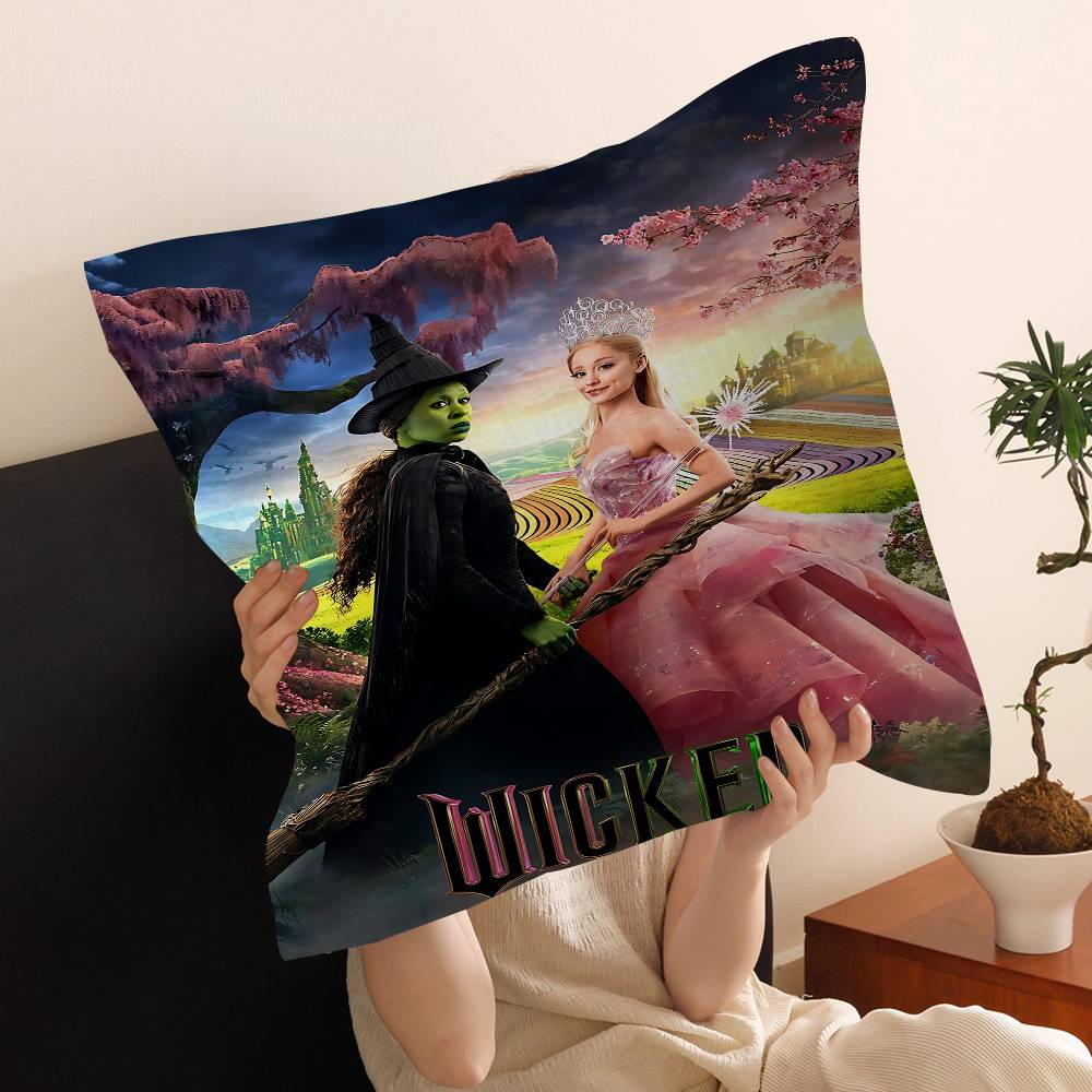Wicked Movie Cushion Cover Pillow Cover Decor Pillowcase Printed Cushion Case For Couch