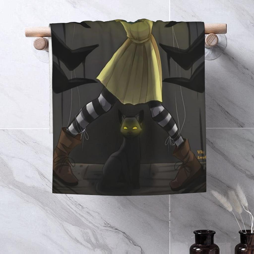 Fran Swedish Horror Adventure Game Bow Soft Face Towel Quick Dry Pool Bath Cotton Towels Absorbent