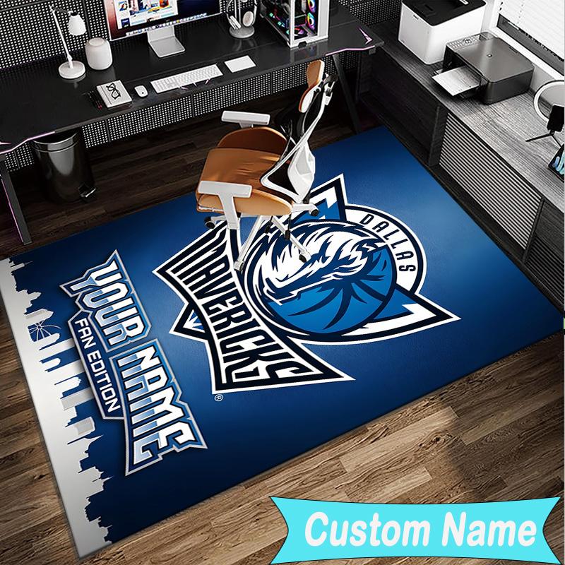 Custom Name Rug MAVERICKS LOGO Area Rug Suitable for Indoor And Outdoor,Carpets for Homes, Offices,Living Rooms,Home Decor,Christmas Gift