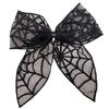 Lace Tulle Veil Hair Clips Bat Embroidery Gothic Style Halloween Hairpins Mesh Bow Christmas Tree Bow Hair Clips