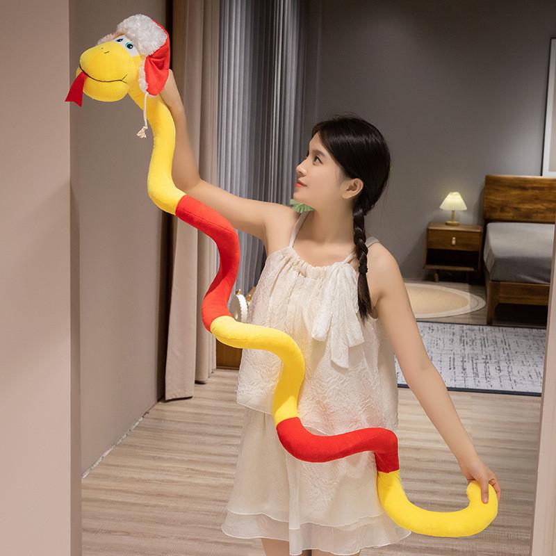 Adorable Plush Snake Toy For 2025 Year Of The Snake Festive Celebration Gift