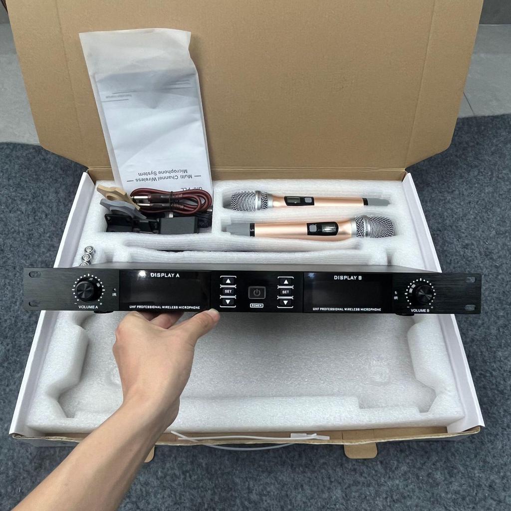 Premium KTV Infrared Wireless Dual Microphone Set