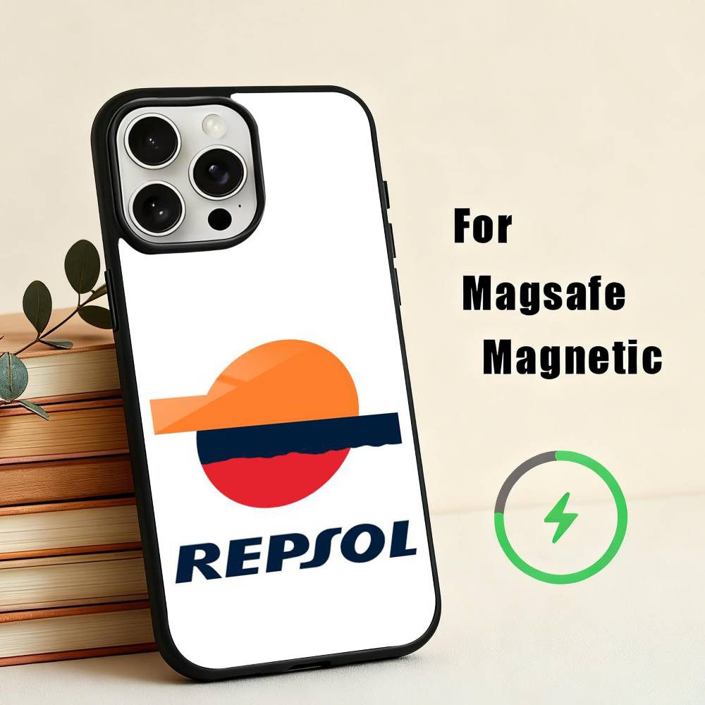 D-Repsol-S M-Mobile-E Phone Case For iPhone17,16,15,14,13,12,11 Plus,For Magnetic Wireless Charge Cover