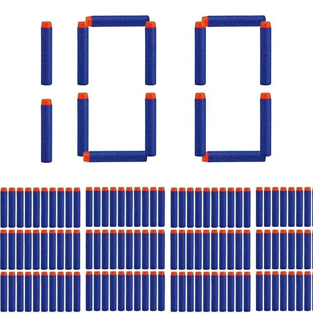 Blue Soft Hollow Hole Head Bullets 7.2cm For Refill Darts Toy Gun Bullets For Series Blasters Xmas Kid Children Gift