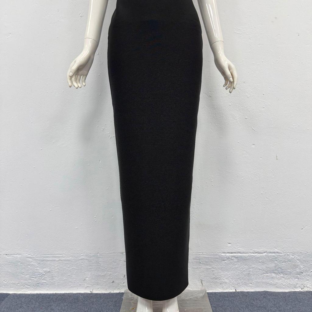 Europäisches & Amerikanisches Elegantes Damen-Strassschal-Schmal geschnittenes Bandage-Abendkleid
