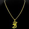 West Cowboy Hat Shoes Pendant Necklace For Women Men Stainless Steel Gold Silver Color Cowgirl Fashion Chain Jewelry Gifts