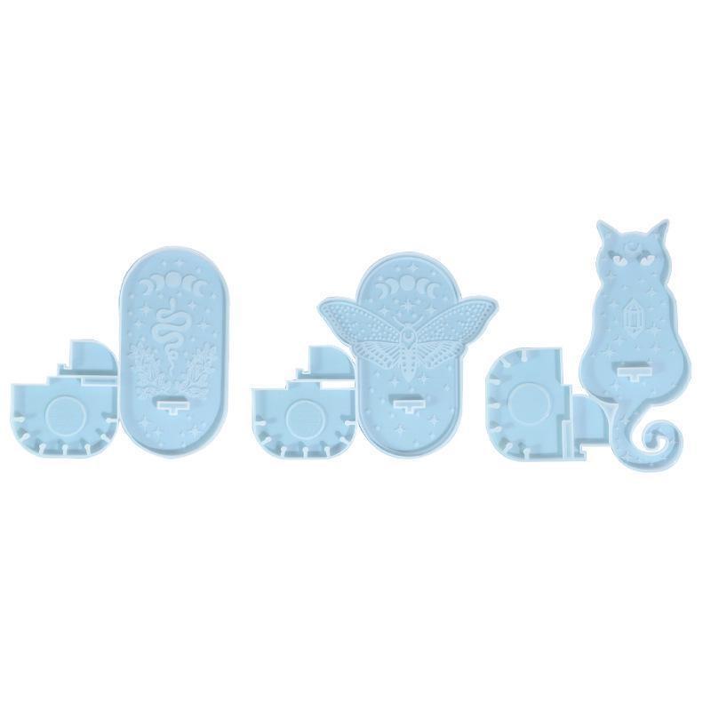 Halloween Świeca Ścienna Żywica Epoksydowa Dekoracyjna Forma Silikonowa DIY Wzór Świecznik Robienie Formy Silikonowej