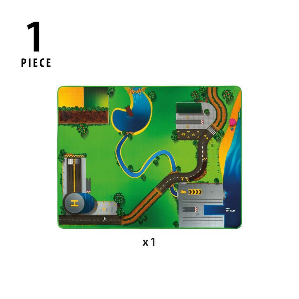 BRIO Play Mat with Wooden Rails 33994