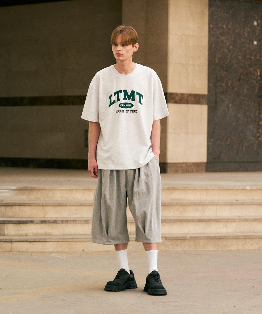 LIKE THE MOST Ltmt Logo Heavy Cool T-Shirt_White Melange