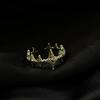 Fashion Irregular Cross Star Open Ring For Women Men Punk Gothic Sliver Color Adjustable Couple Rings Y2K Egirl Jewelry Gift