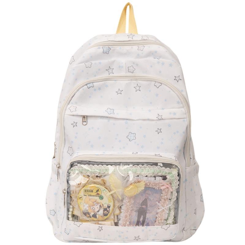 The New Schoolbag Is High-value, Fresh, Sweet and Cute, and the Star Backpack Is a Lightweight Travel Backpack for Junior High School Students.