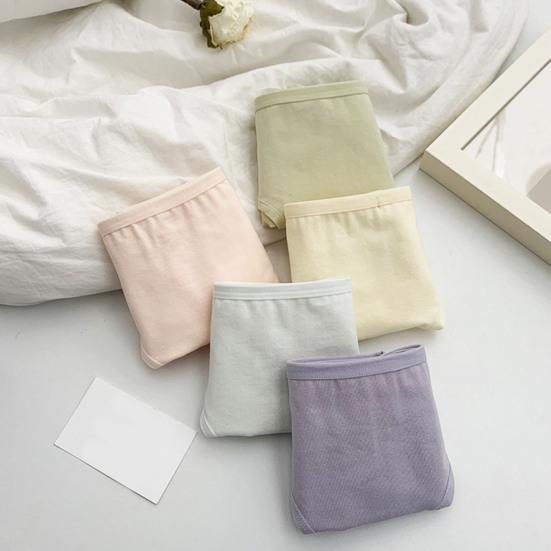 Women's Cotton Underwear Mid Waist Full Coverage Stretch Briefs Soft Breathable Hipster Ladies Panties