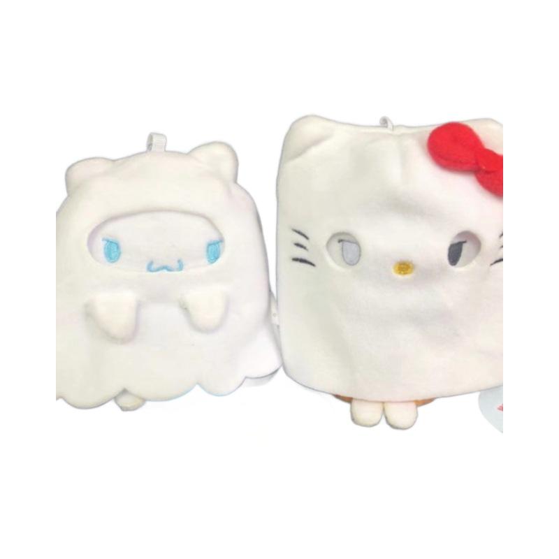Kuromi Halloween Plüschtier mit Perlenkettenumhang