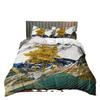 Seven-Color Deer 3D Digital Printing Kit, Quilt Cover, Bed Three-Piece Set