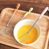 Ceramic Handle Stainless Steel Manual Whisk Small Cake Biscuit Baking Mixer Whisk