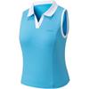 Lifestyle Series Polo Letter Breathable Sleeveless Tennis Shirt Women Tops 162628137-2