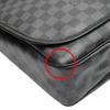 LOUIS VUITTON Damier Grafitte Daniel GM Shoulder Bag leather black unisex N58033 Used