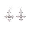 A Pair of Fashion Accessories Dark Cross Ear Hook Earrings New Trend Christian Earrings Earrings Earrings Holiday Accessories