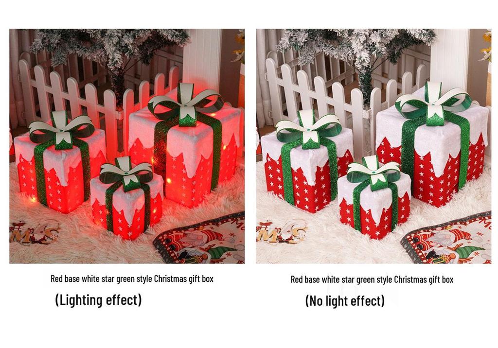Christmas LED String Lights Gift Set: 3-Piece Decoration for Festive Party Atmosphere