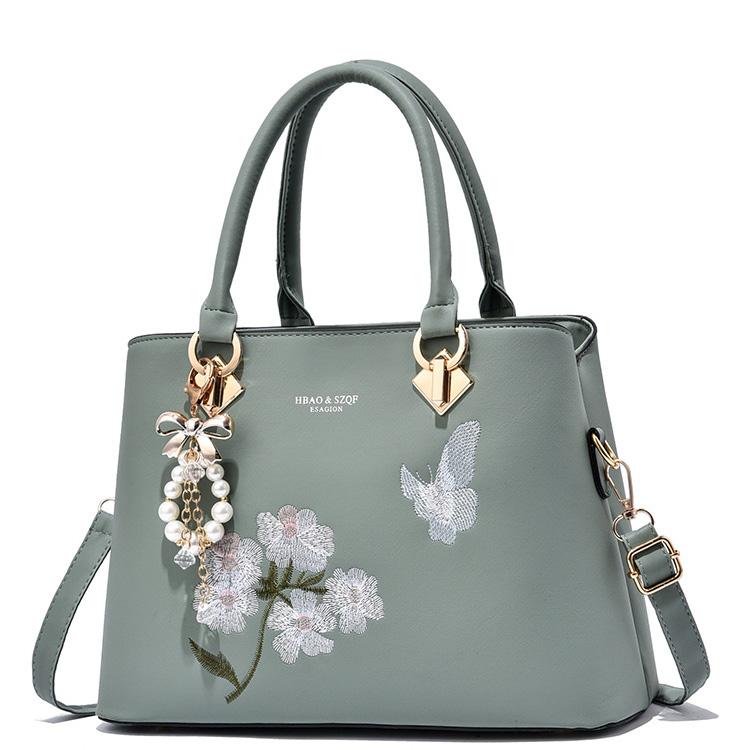 WTEMPO Ladies Faux Leather Handbags Large Capacity Versatile All Seasons Single Shoulder Solid Color Crossbody Bags