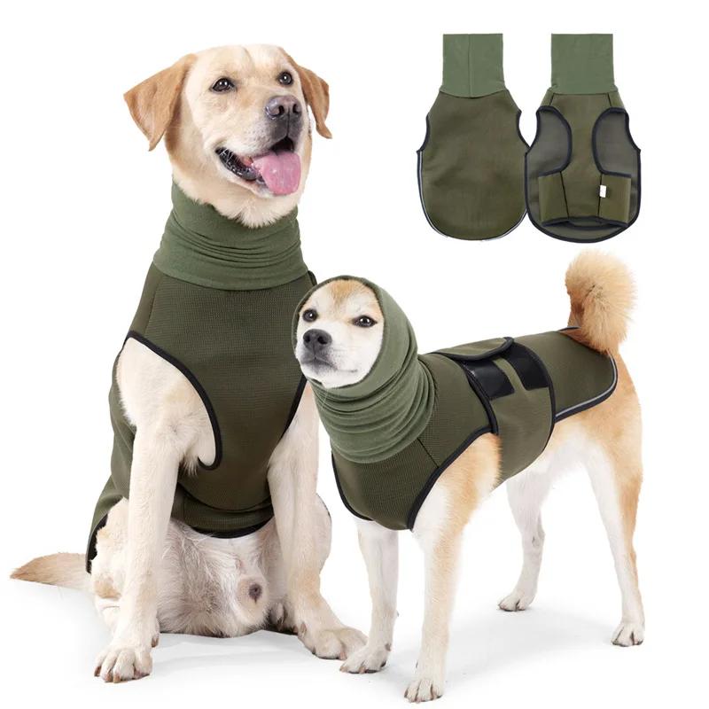 

Winter Pet Coat Dog Anxiety Vest Pet Dog Anxiety Jacket Dog Calming Vest for Small Medium Large Dog Dressing Pets Accessories XS（old） зелёный