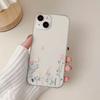 Ins Feng Shui Powder Flower for iPhone15 Apple 17promax Transparent Mobile Phone Case All-inclusive 16/14/13