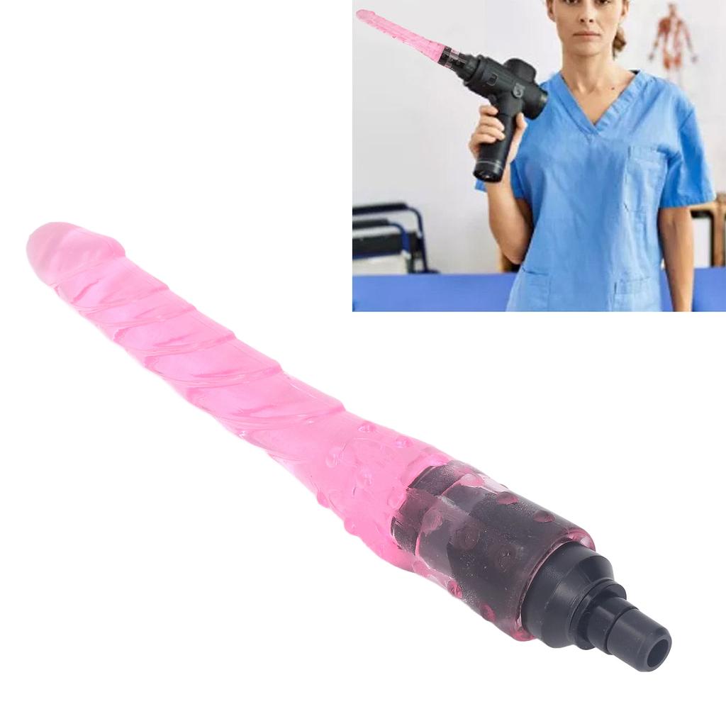 Massage Gun Head Silicone Washable Pink Replaceable Massager Gun Head Muscle Massage Accessory