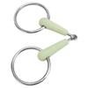 Horse Snaffle Bit Rubber Wrapped Stainless Steel Loose Ring Horse Mouth Bit for Training Riding
